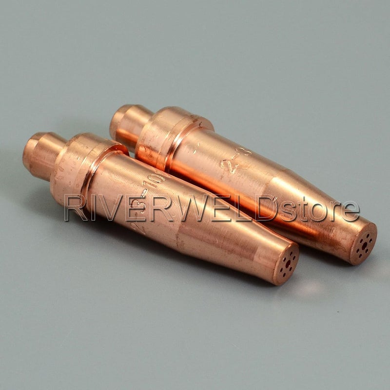 RIVERWELD Acetylene Cutting Tips 3-101 size 2 & 2-3-101 for Victor-Style Oxygen Oxy Oxyfuel Cutter Torch Made of Copper Pack of 2 - Image 3